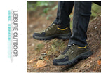 2025 Unisex Leather Hiking Shoes Men Winter Warm Fur Non Slip Sneakers Women Suede Outdoor Footwear Boy Spring Summer Waterproof