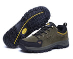 2025 Unisex Leather Hiking Shoes Men Winter Warm Fur Non Slip Sneakers Women Suede Outdoor Footwear Boy Spring Summer Waterproof