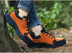 2025 Unisex Leather Hiking Shoes Men Winter Warm Fur Non Slip Sneakers Women Suede Outdoor Footwear Boy Spring Summer Waterproof