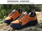2025 Unisex Leather Hiking Shoes Men Winter Warm Fur Non Slip Sneakers Women Suede Outdoor Footwear Boy Spring Summer Waterproof