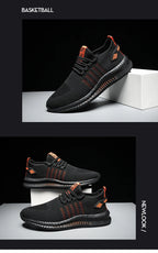 Fashion Sneakers Lightweight Men Casual Shoes Breathable Male Footwear Lace Up Walking Shoe