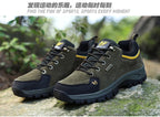 2025 Unisex Leather Hiking Shoes Men Winter Warm Fur Non Slip Sneakers Women Suede Outdoor Footwear Boy Spring Summer Waterproof