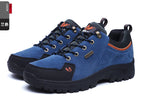 2025 Unisex Leather Hiking Shoes Men Winter Warm Fur Non Slip Sneakers Women Suede Outdoor Footwear Boy Spring Summer Waterproof