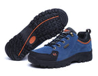 2025 Unisex Leather Hiking Shoes Men Winter Warm Fur Non Slip Sneakers Women Suede Outdoor Footwear Boy Spring Summer Waterproof