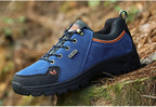 2025 Unisex Leather Hiking Shoes Men Winter Warm Fur Non Slip Sneakers Women Suede Outdoor Footwear Boy Spring Summer Waterproof