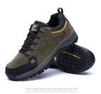 2025 Unisex Leather Hiking Shoes Men Winter Warm Fur Non Slip Sneakers Women Suede Outdoor Footwear Boy Spring Summer Waterproof
