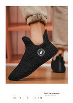 Winter Slippers Men Couples Slippers Non-slip Warm Women and Men Slipper Indoor Soft Shoes Comfortable Flat Home Cotton Shoe