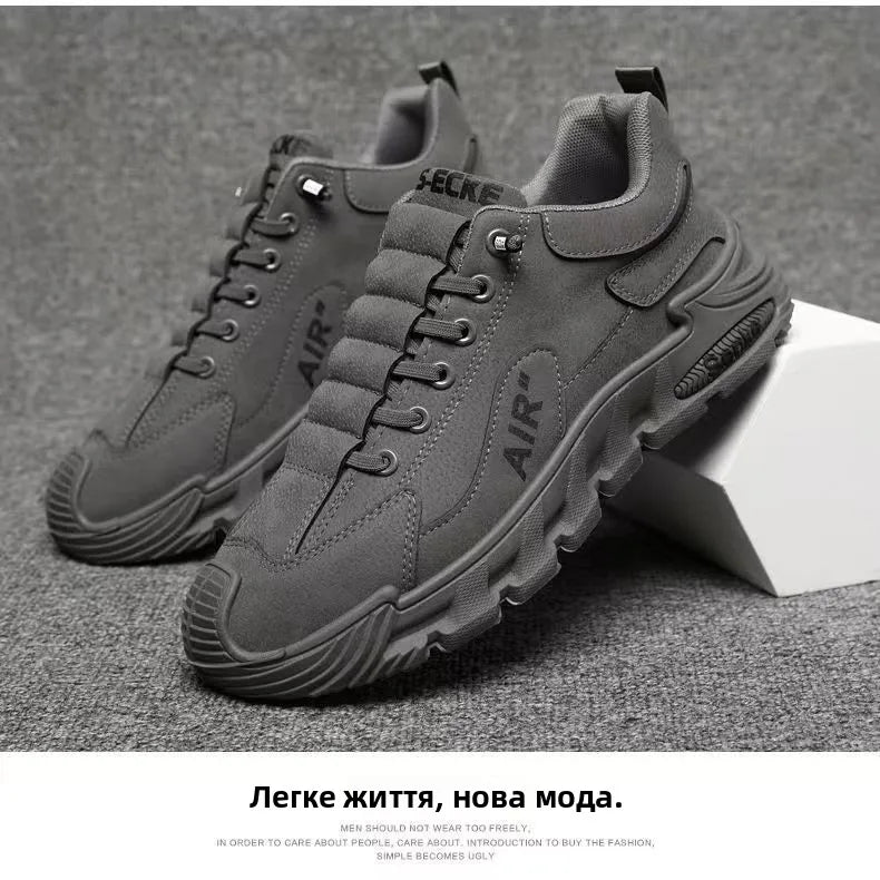 Men's Lightweight Sport Work oes Spring Construction Site Waterproof Non-Slip Wear-Resistant Slip-On Office Work Se oes