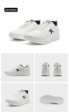 Xtep Running Shoes For Men 2024 Winter Leather Waterproof Sports Shoes Cushioning Wear-Resistant Jogging Sneakers 876419110051