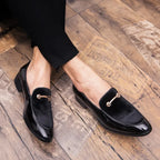 ZapatosPara HombreMen Social Shoe AutumnLuxury Men Dress Leather Shoe Fashion Flat Men Shoe Italian Business Casual Shoes Loafer