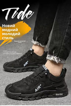 Men's Lightweight Sport Work oes Spring Construction Site Waterproof Non-Slip Wear-Resistant Slip-On Office Work Se oes