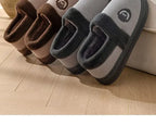 2023 New Winter Fleece-lined Cotton Slippers For Men Women Home Use Non-slip Thick Bottom Indoor Outdoor Wear Couples Warm