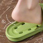 Slippers Men Bathroom Water Leaky Slippers Summer Women Home Couples Non-slip Indoor Home Waterproof Sandals Super Light