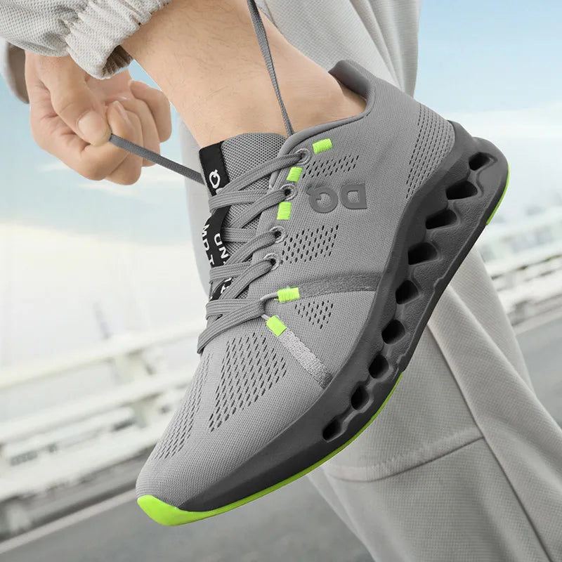 Swivel Buckle Mens Sneakers Spring New Light Adult Sport Shoes Casual Breathable Running Trainers Versatile Daddy  Shoes