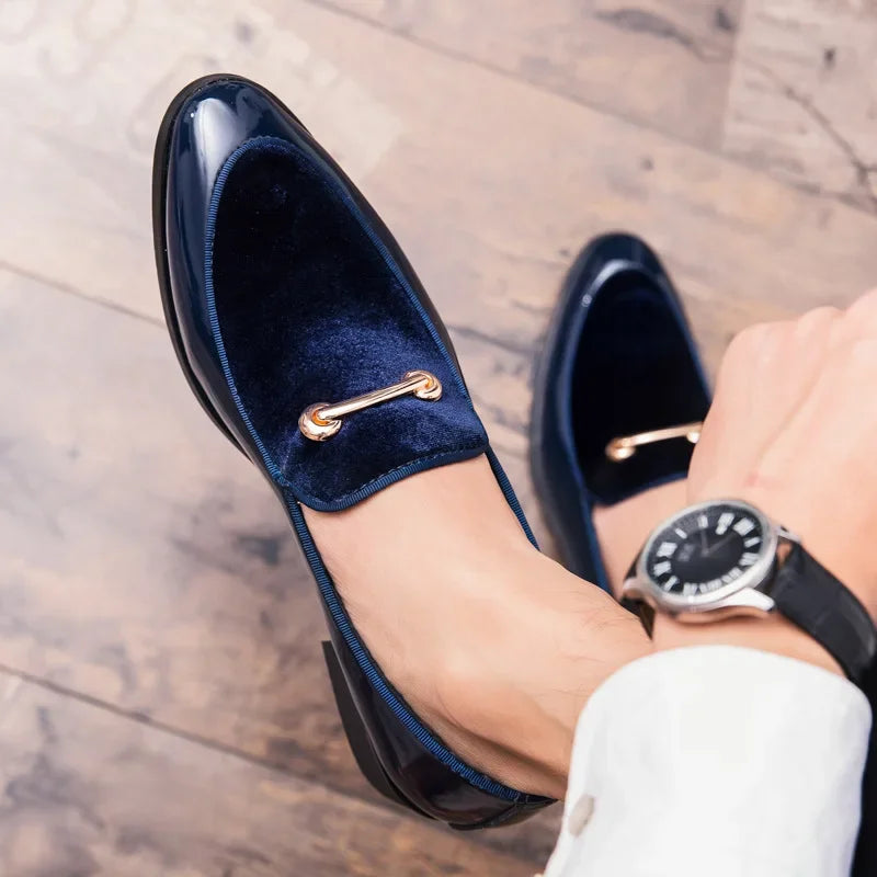 ZapatosPara HombreMen Social Shoe AutumnLuxury Men Dress Leather Shoe Fashion Flat Men Shoe Italian Business Casual Shoes Loafer