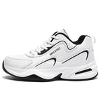 Men Sports Running Shoes Outdoor Walking Soft Casual Sneakers Fashion Designer Leather Sneaker Waterproof Men's Tennis Masculina