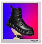 Men's High-quality British Chelsea Luxury Leather Fashion Workwear Motorcycle Trendy Shoes Platform Spring Black Men's Shoes