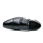 Fashion Designer Formal Slip On Men Dress Shoes New Classic Leather Oxfords For Wedding Party Business Flat Shoes Men's Loafers