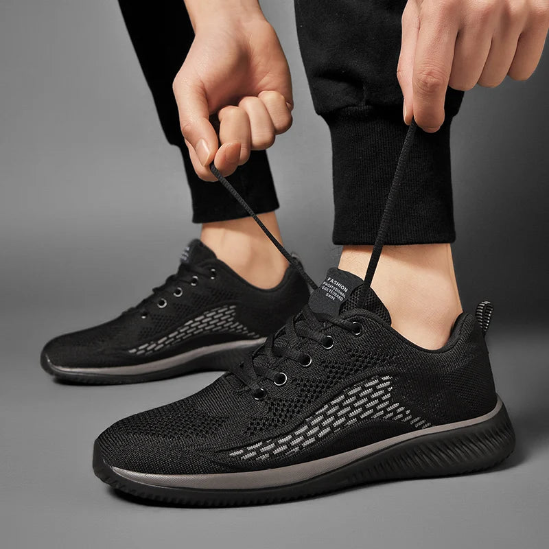 Men Running Sneakers Summer 2023 Men Sport Shoes Lightweight Classical Mesh Breathable Casual Shoes Male Fashion Tenis Masculino