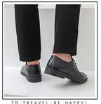 Youth Formal oes Men's Bla Suit oes Soft Bot Busin Interview Casual Wedding oes Leather round Toe Low Heel