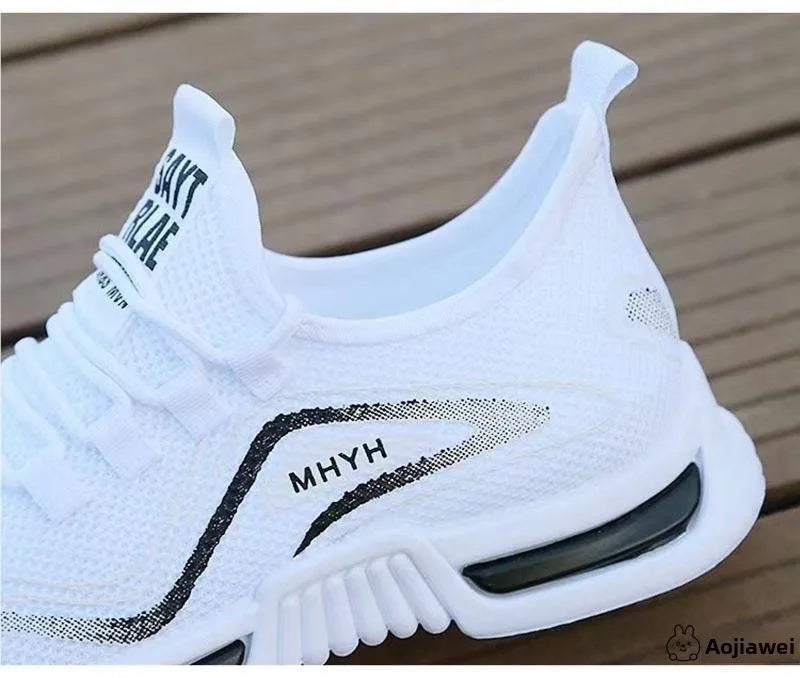 Men's Running oes 2024 New Summer Casual Breathable Ultra-light Anti-slip Sports oes White Me oes for Men