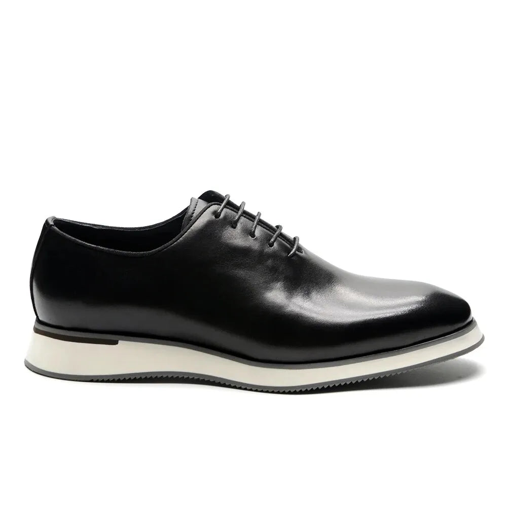 European Luxury Men Sneakers Genuine Cow Leather Monk Strap Basic Double Buckles Wingtip Brogue Casual Office Party Mens Shoes