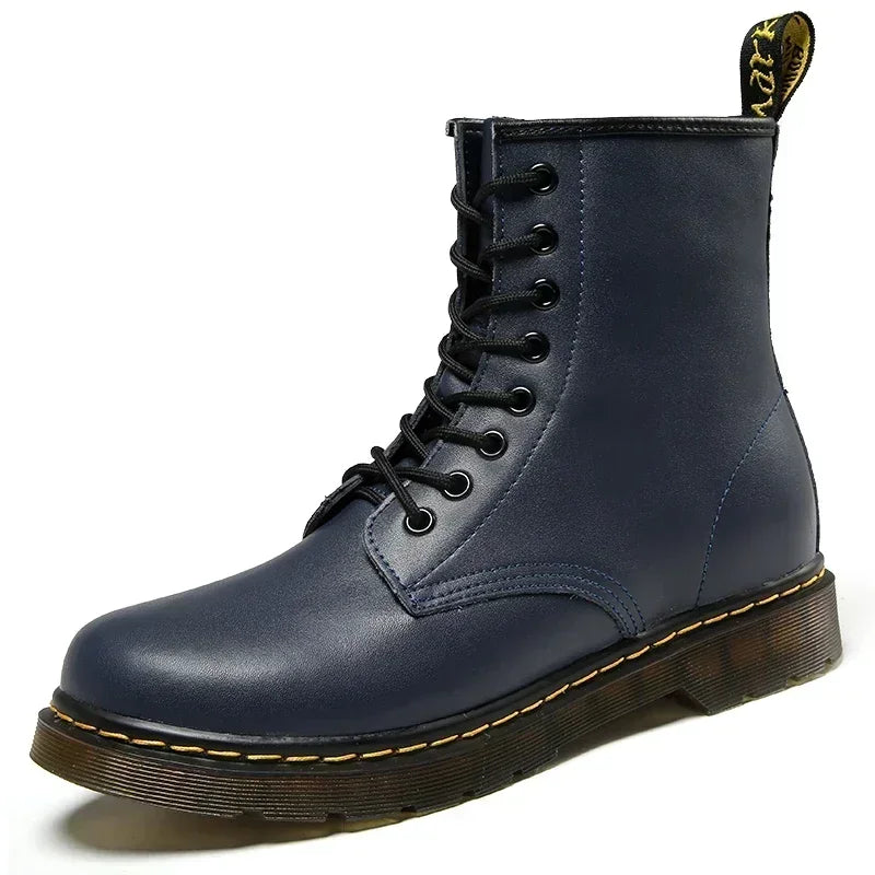 Designer Leather Men Boots Outdoor Mens Ankle Boots Winter Casual Shoes Lightweight Male Warm Work Boots Classic Handmade Boots