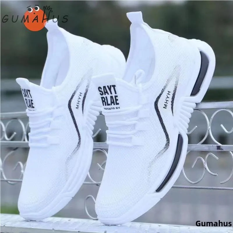 Men's Running oes 2024 New Summer Casual Breathable Ultra-light Anti-slip Sports oes White Me oes for Men