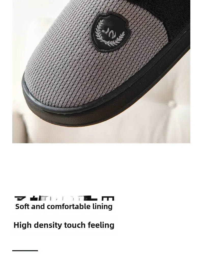 2023 New Winter Fleece-lined Cotton Slippers For Men Women Home Use Non-slip Thick Bottom Indoor Outdoor Wear Couples Warm