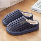 Autumn And Winter Men's Thickening Warm Increase Slippers Stepping On The Sense Of Shit Thick Bottom Household Non-Slip Slippers