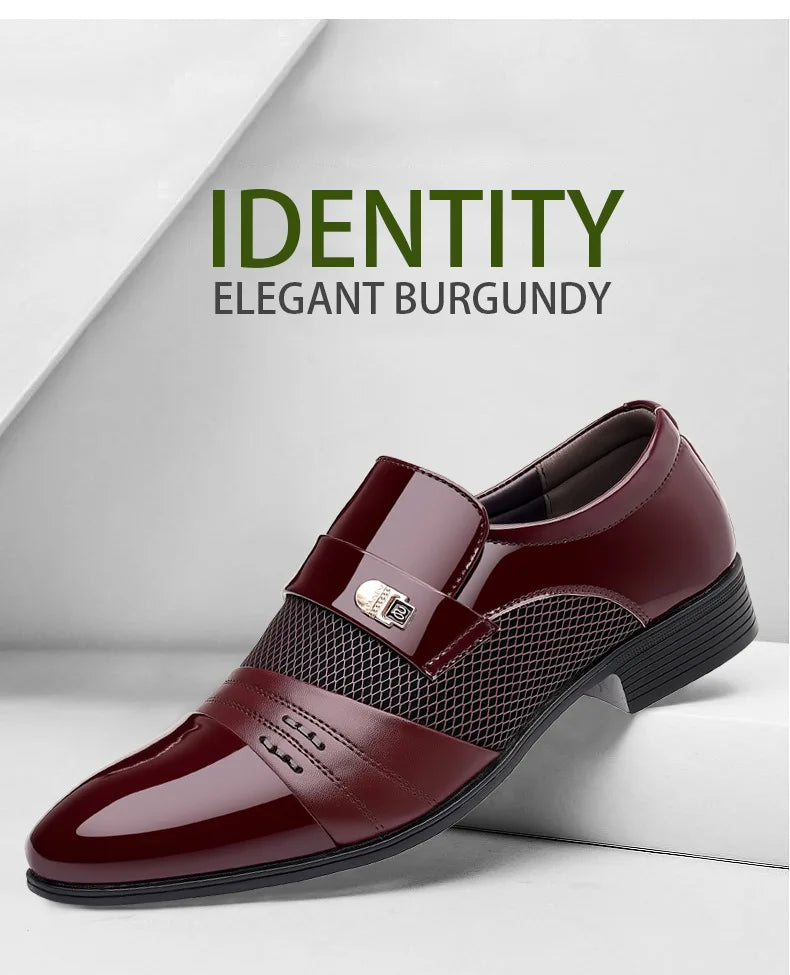 Oxford Shoes Men's Luxury Lacquer Wedding Shoe Pointed Toe Dress Shoes for Men Classic Business Men Leather Shoes Big Size 38-48