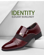 Oxford Shoes Men's Luxury Lacquer Wedding Shoe Pointed Toe Dress Shoes for Men Classic Business Men Leather Shoes Big Size 38-48