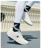 Xtep Running Shoes For Men 2024 Winter Leather Waterproof Sports Shoes Cushioning Wear-Resistant Jogging Sneakers 876419110051