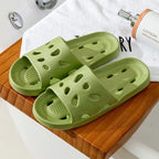 Slippers Men Bathroom Water Leaky Slippers Summer Women Home Couples Non-slip Indoor Home Waterproof Sandals Super Light
