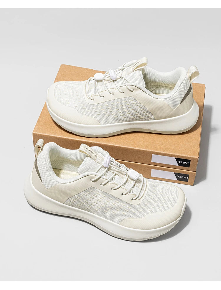 HOBIBEAR Wide Toe Running Shoes for Men Women Elastic Band Non Slip Sneakers Comfortable Walking Shoes