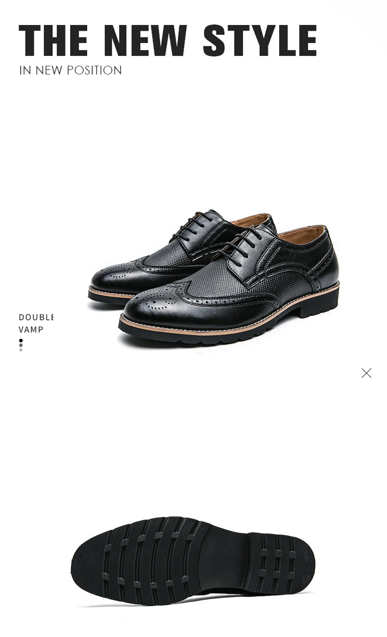 Handmade Mens Wingtip Oxford Shoes Grey Leather Brogue Men's Dress Shoes Classic Business Formal Shoes for Men Zapatillas Hombre