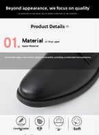 Youth Formal oes Men's Bla Suit oes Soft Bot Busin Interview Casual Wedding oes Leather round Toe Low Heel