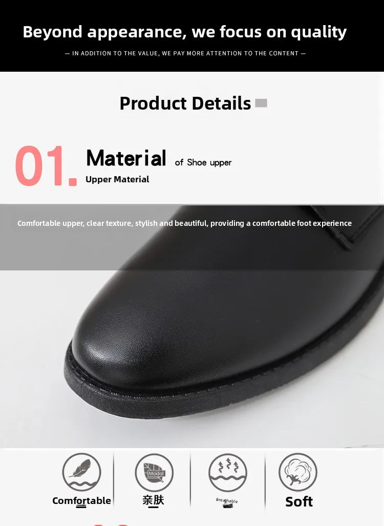 Youth Formal oes Men's Bla Suit oes Soft Bot Busin Interview Casual Wedding oes Leather round Toe Low Heel