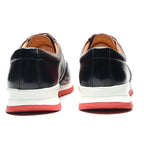 Luxury Business Casual Genuine Natural Cowhide Leather Men's Oxford Sneakers Spring Autumn Crocodile Pattern Anti-slip Footwear