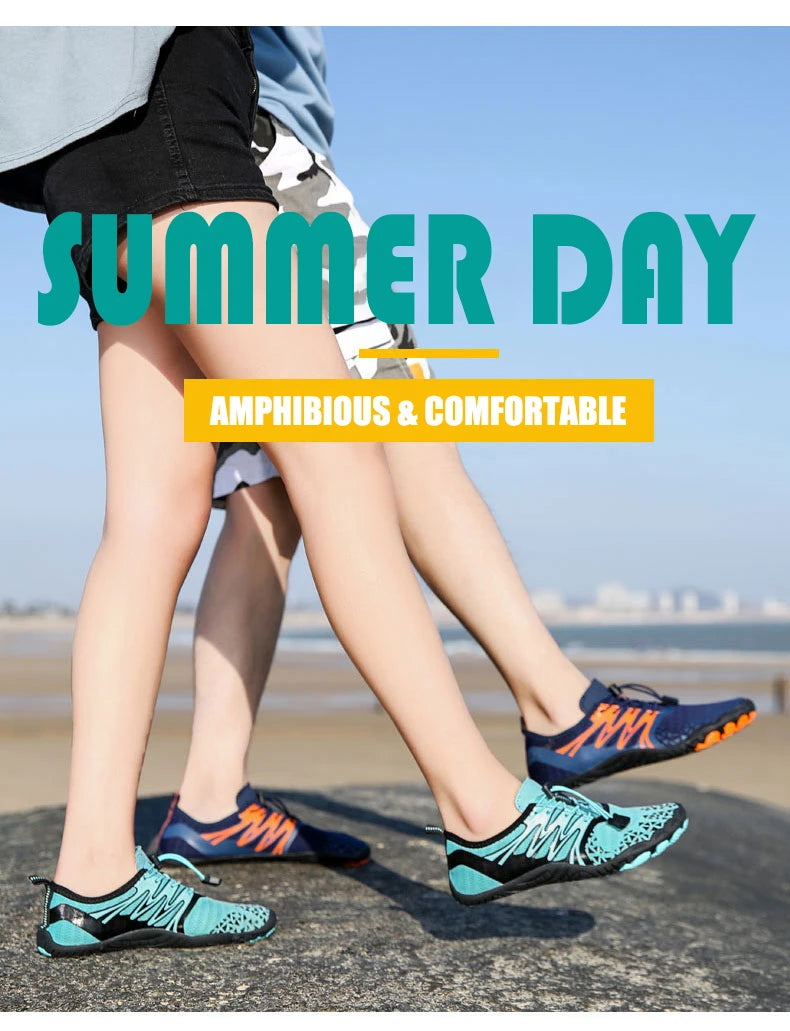 EOCENE Men Women Barefoot Outdoor Sports Aqua Shoes Quick-drying Beach Swimming Fitness Wading Hiking Cycling Water Sneakers