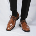 Fashion Purple Dress Shoes Man Party Shoes Casual Business Leather Shoes for Men Comfortable Pointed Toe Men's Formal Shoes 2025