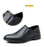 2025 Spring Autumn Men's Dress Shoes Fashion Casual Cow Leather British Pointed Toe Black and White New Designer Shoes Male