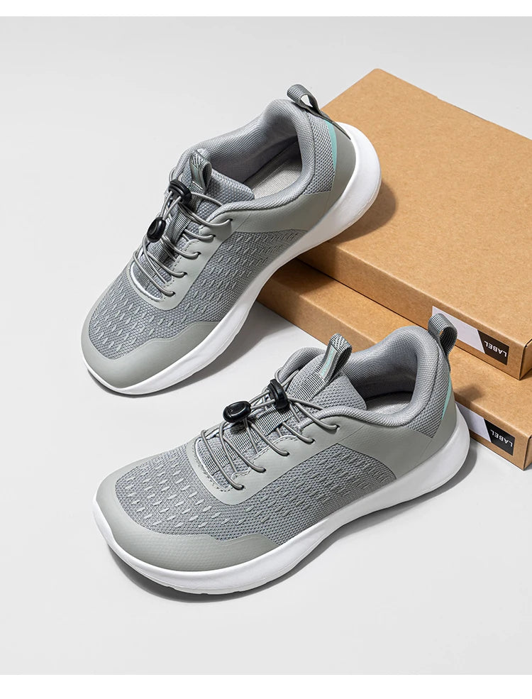 HOBIBEAR Wide Toe Running Shoes for Men Women Elastic Band Non Slip Sneakers Comfortable Walking Shoes