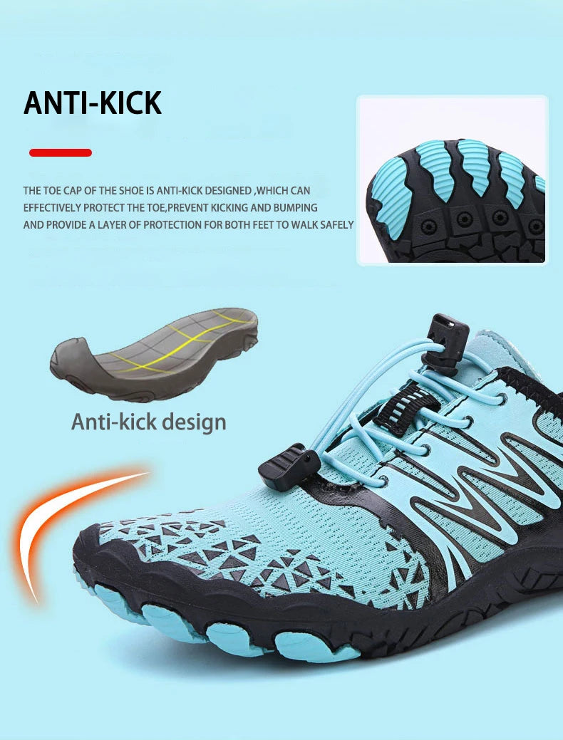 EOCENE Men Women Barefoot Outdoor Sports Aqua Shoes Quick-drying Beach Swimming Fitness Wading Hiking Cycling Water Sneakers