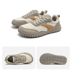 HOBIBEAR Minimalist Wide Toe Shoes Mens Womens Artificial Leather Running Sneakers Lace Up Lightweight Breathable Walking Shoes