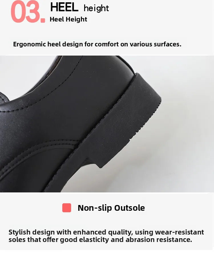 Youth Formal oes Men's Bla Suit oes Soft Bot Busin Interview Casual Wedding oes Leather round Toe Low Heel