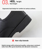 Youth Formal oes Men's Bla Suit oes Soft Bot Busin Interview Casual Wedding oes Leather round Toe Low Heel