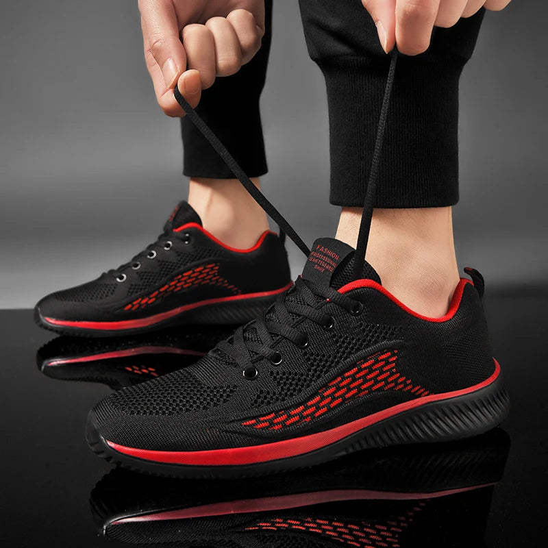 Men Running Sneakers Summer 2023 Men Sport Shoes Lightweight Classical Mesh Breathable Casual Shoes Male Fashion Tenis Masculino