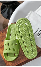 Slippers Men Bathroom Water Leaky Slippers Summer Women Home Couples Non-slip Indoor Home Waterproof Sandals Super Light