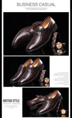 Leather Men Formal Shoes Luxury Brand 2023 Men's Loafers Dress Moccasins Breathable Slip on Black Driving Shoes Plus Size 38-44